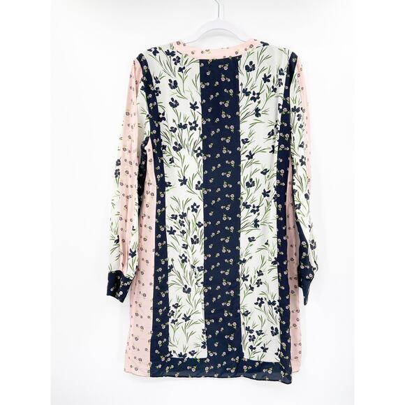 Nicole Miller Tulip Ditzy Floral Long Sleeve Button Down Dress Size 8 - Picture 6 of 8